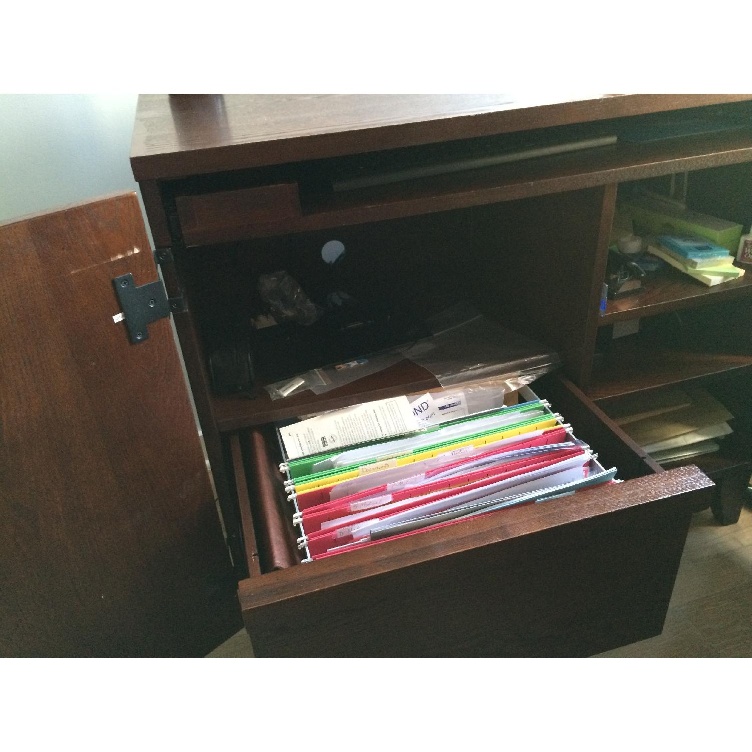 Crate & Barrel Home Office Cabinet/Desk - image-4