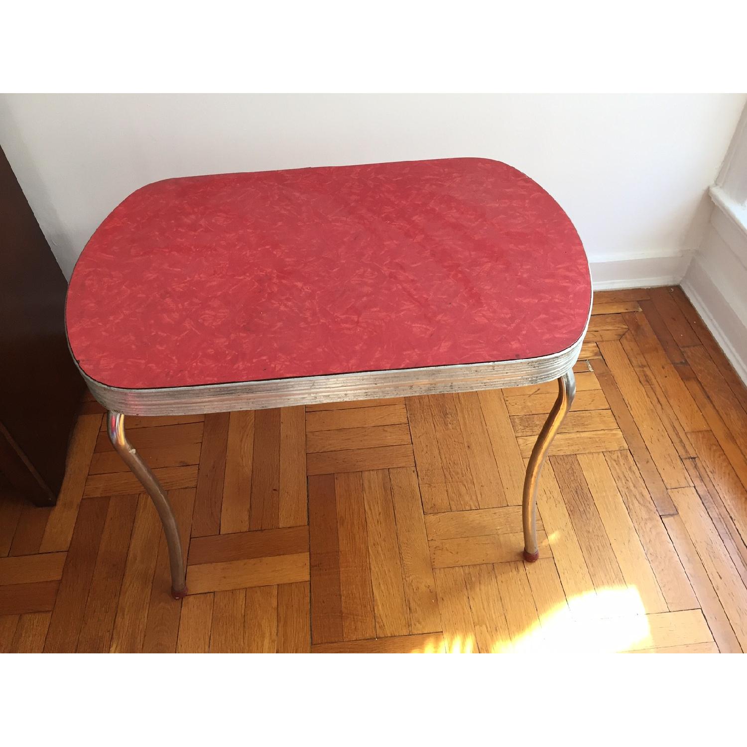 Vintage Red Formica Table - image-2