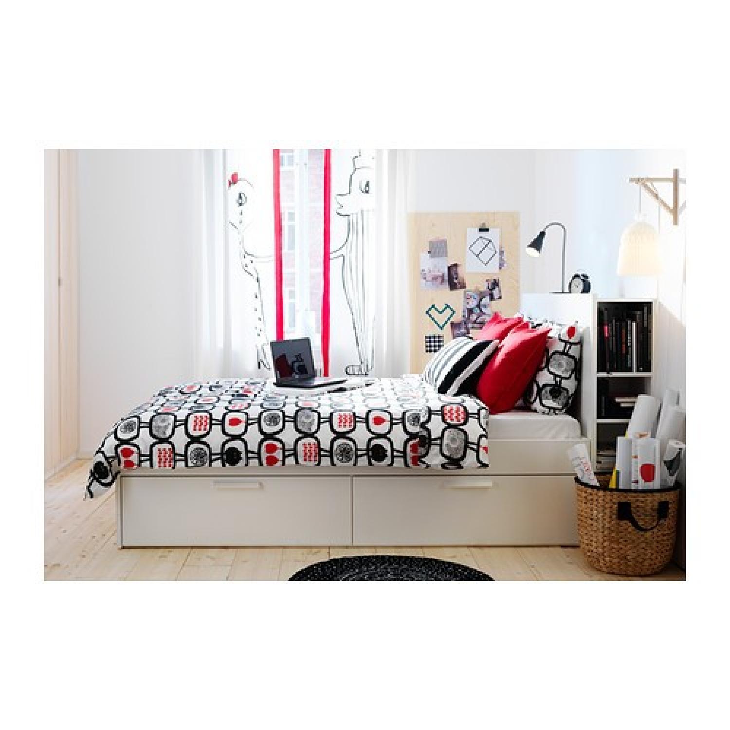 Ikea Queen Size Storage Bed Frame - image-1