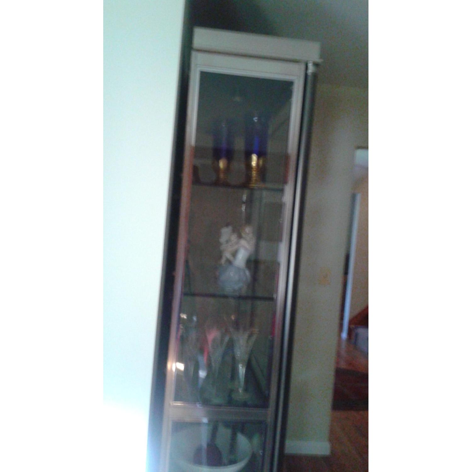 Raymour & Flanigan Beveled Glass Curios - Pair - image-3
