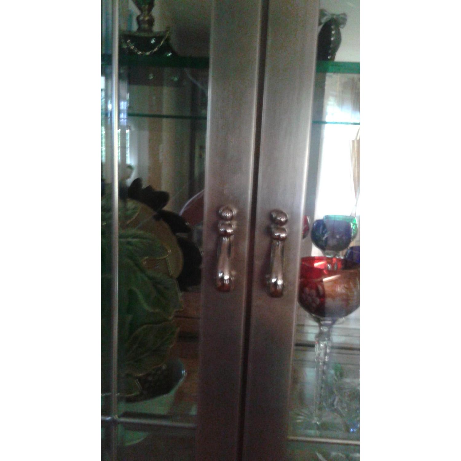 Raymour & Flanigan Beveled Glass Curios - Pair - image-4