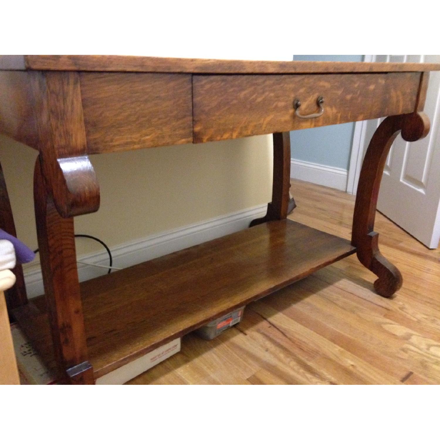 Antique Oak Desk - image-3