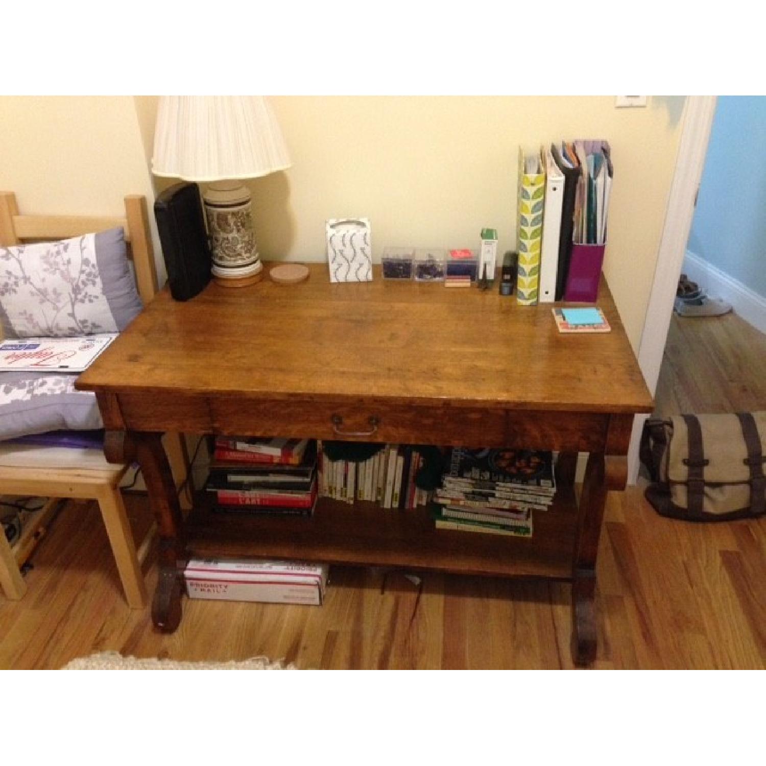 Antique Oak Desk - image-4