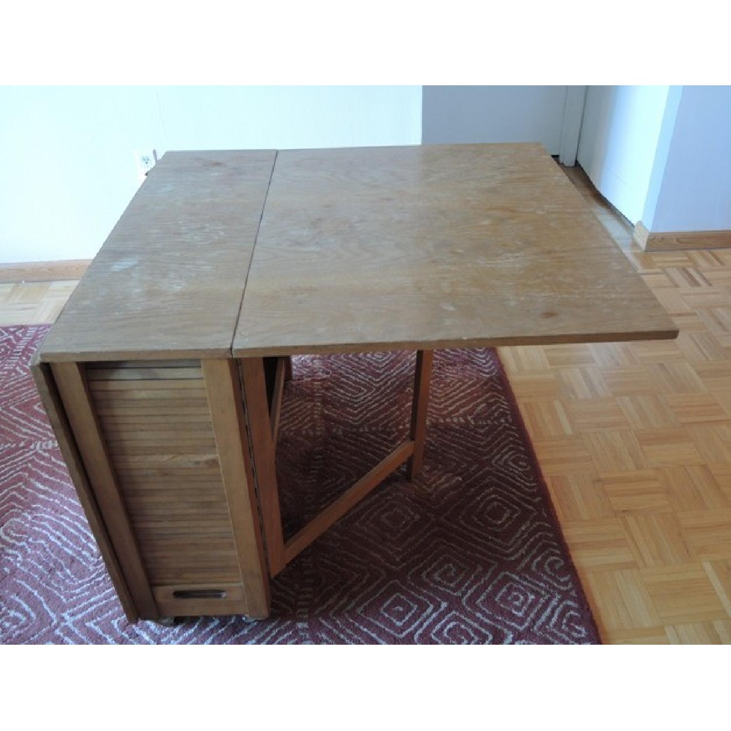 Extendable Drop-Leaf Dining Table - image-1