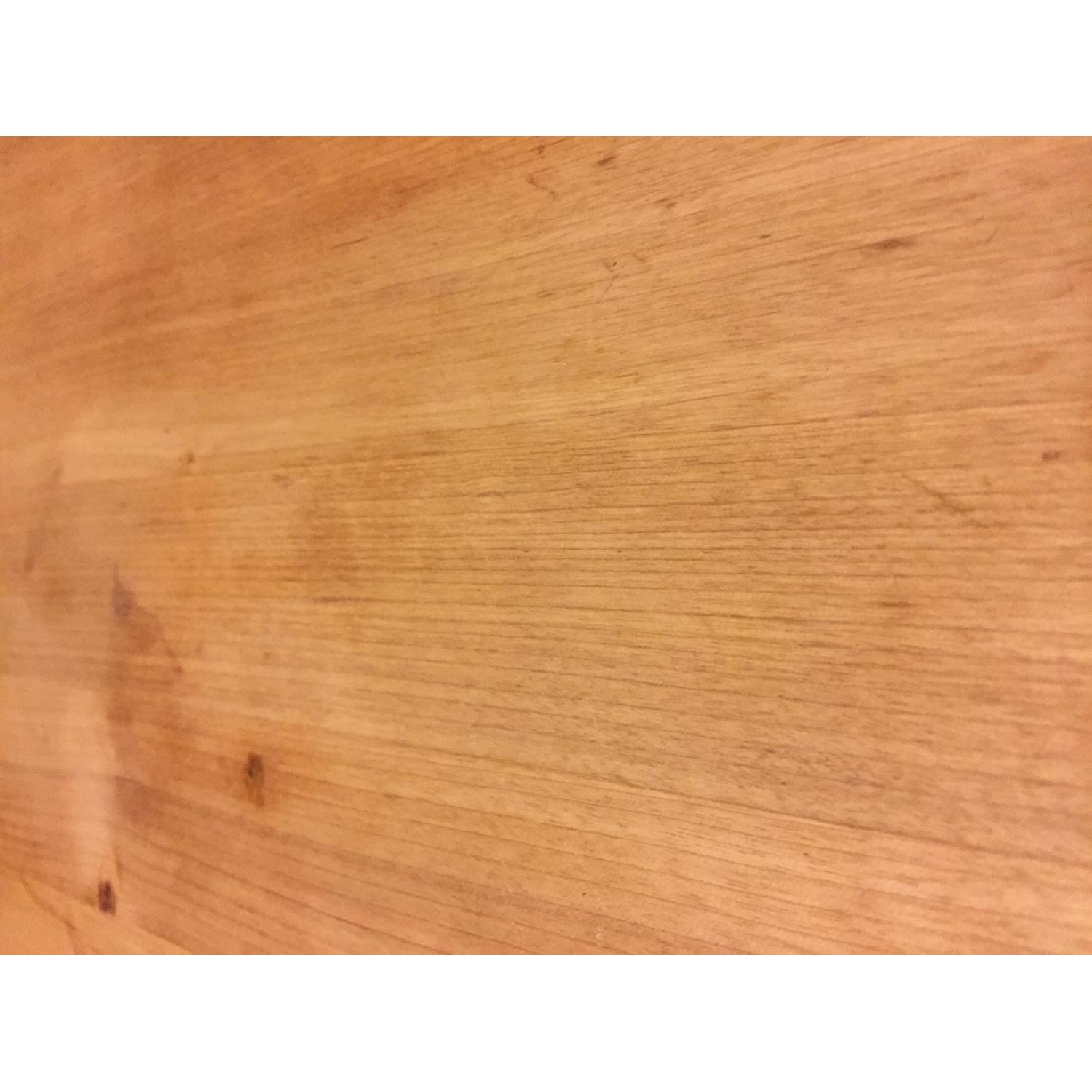 Crate & Barrel Butcher Block Top Island Bar w/ 2 Stools - image-7