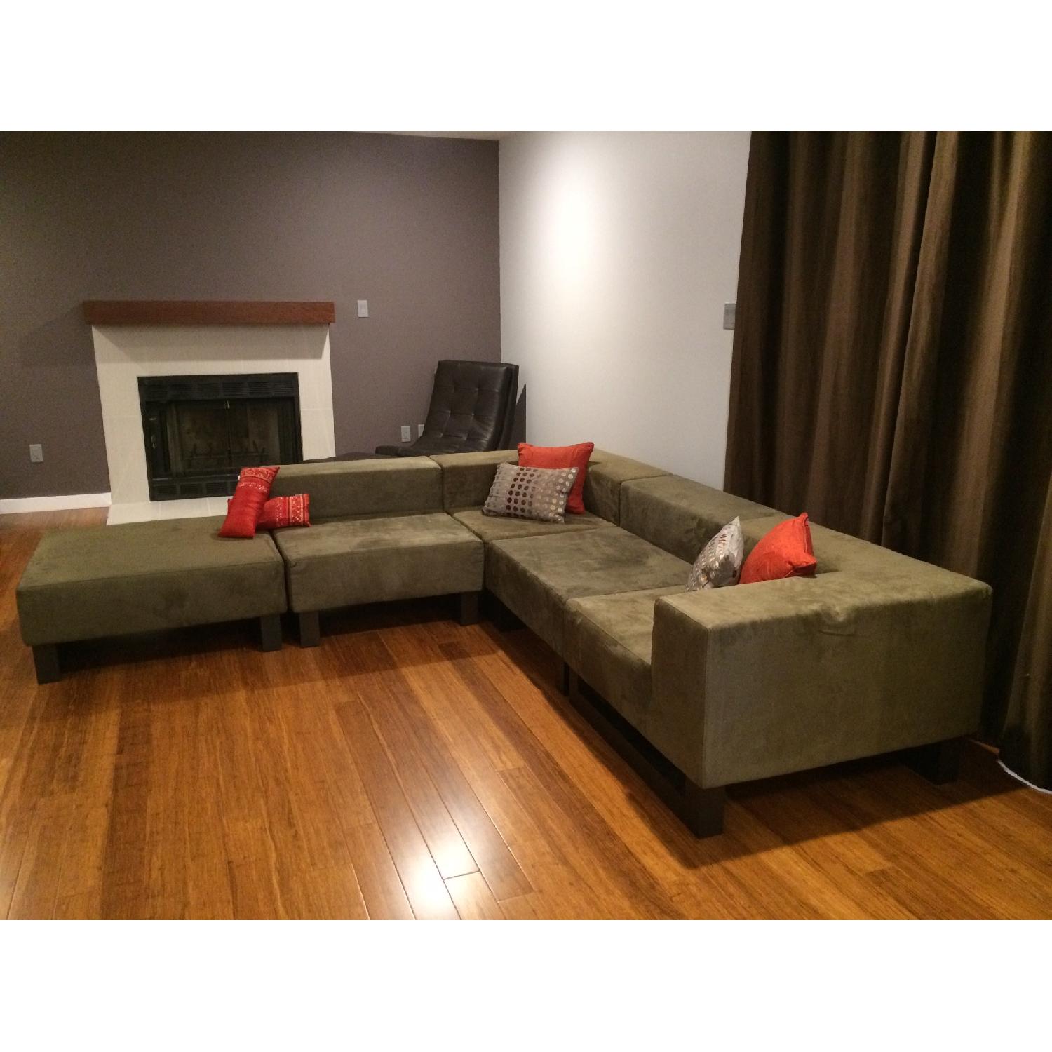 West Elm Tillary Modular Sectional with Ottoman - image-6