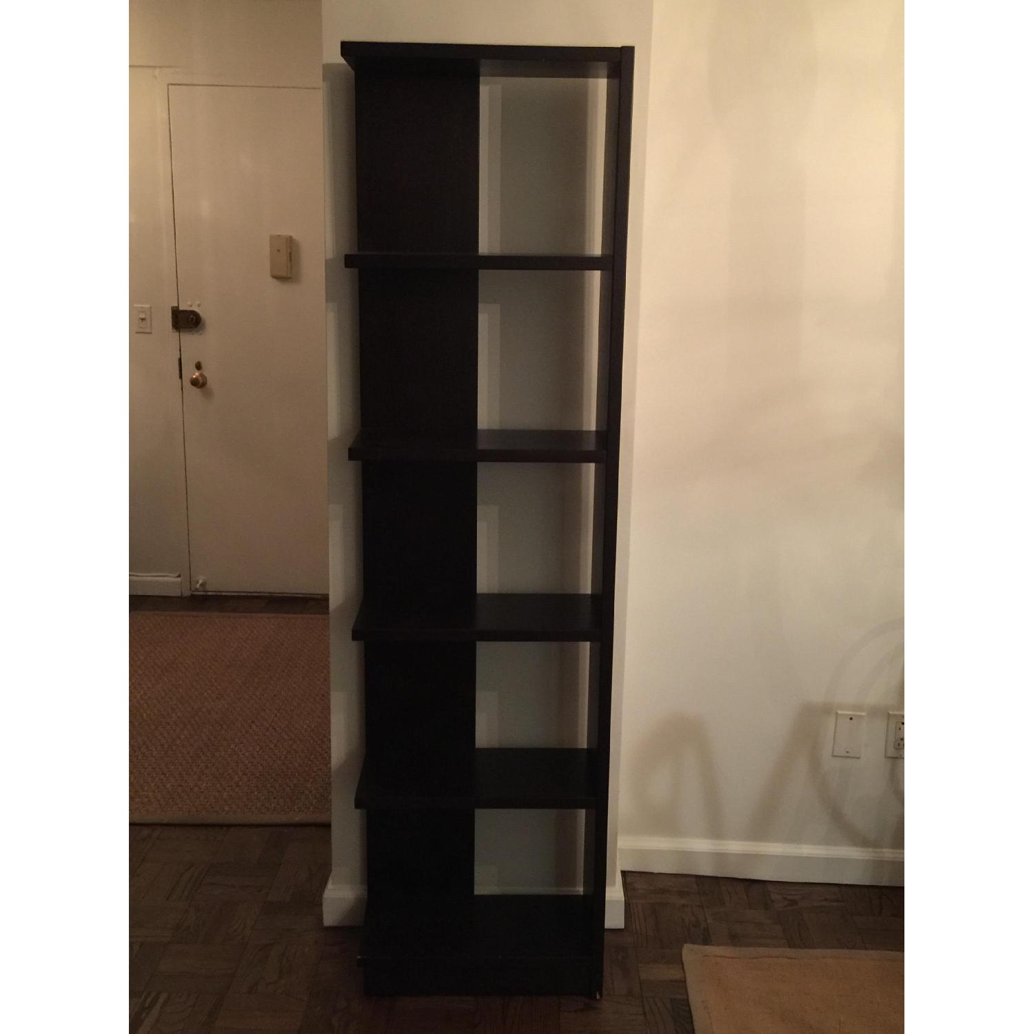 Crate & Barrel Black Elements Reversible Bookcase - image-1
