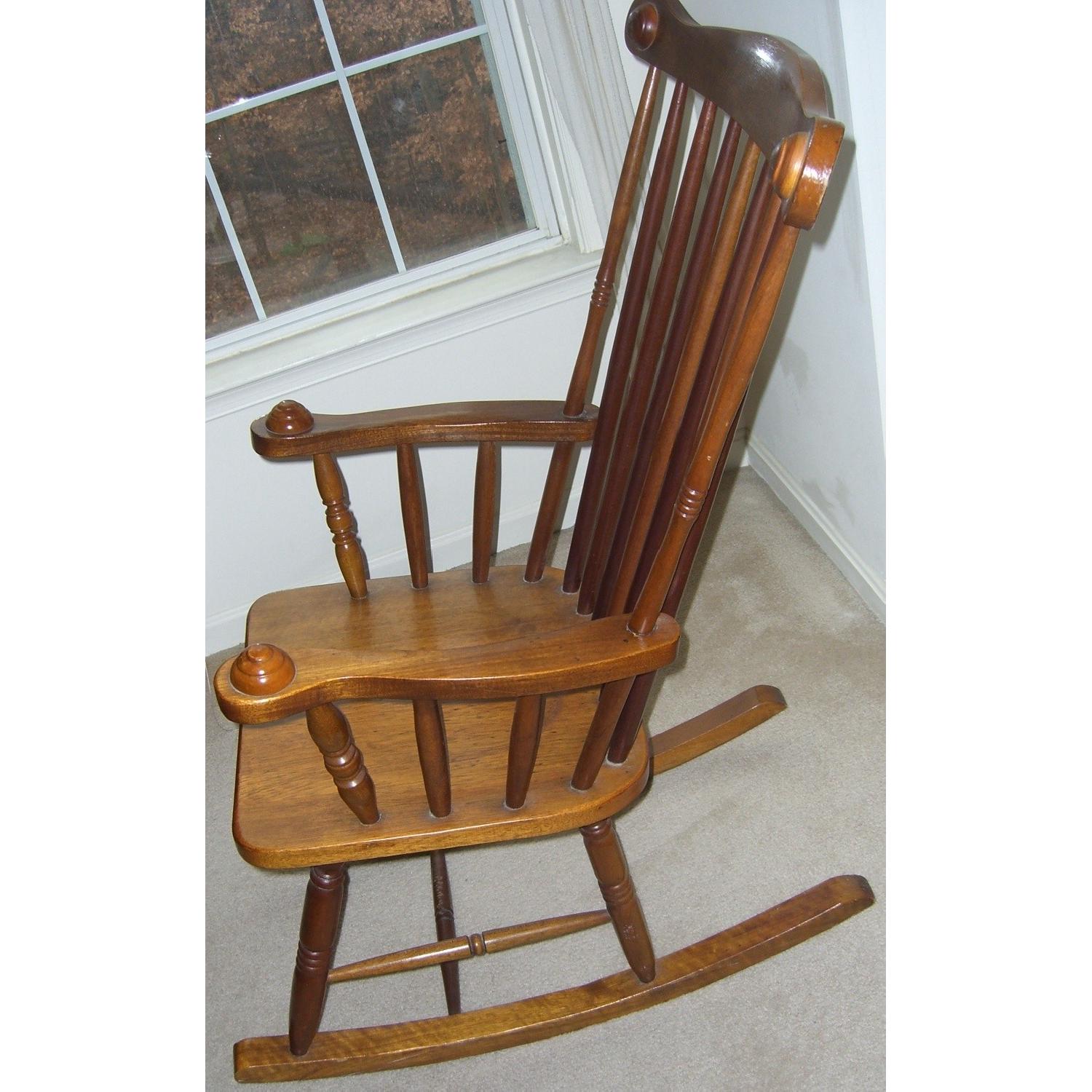 Vintage Classic Wood Rocking Chair AptDeco