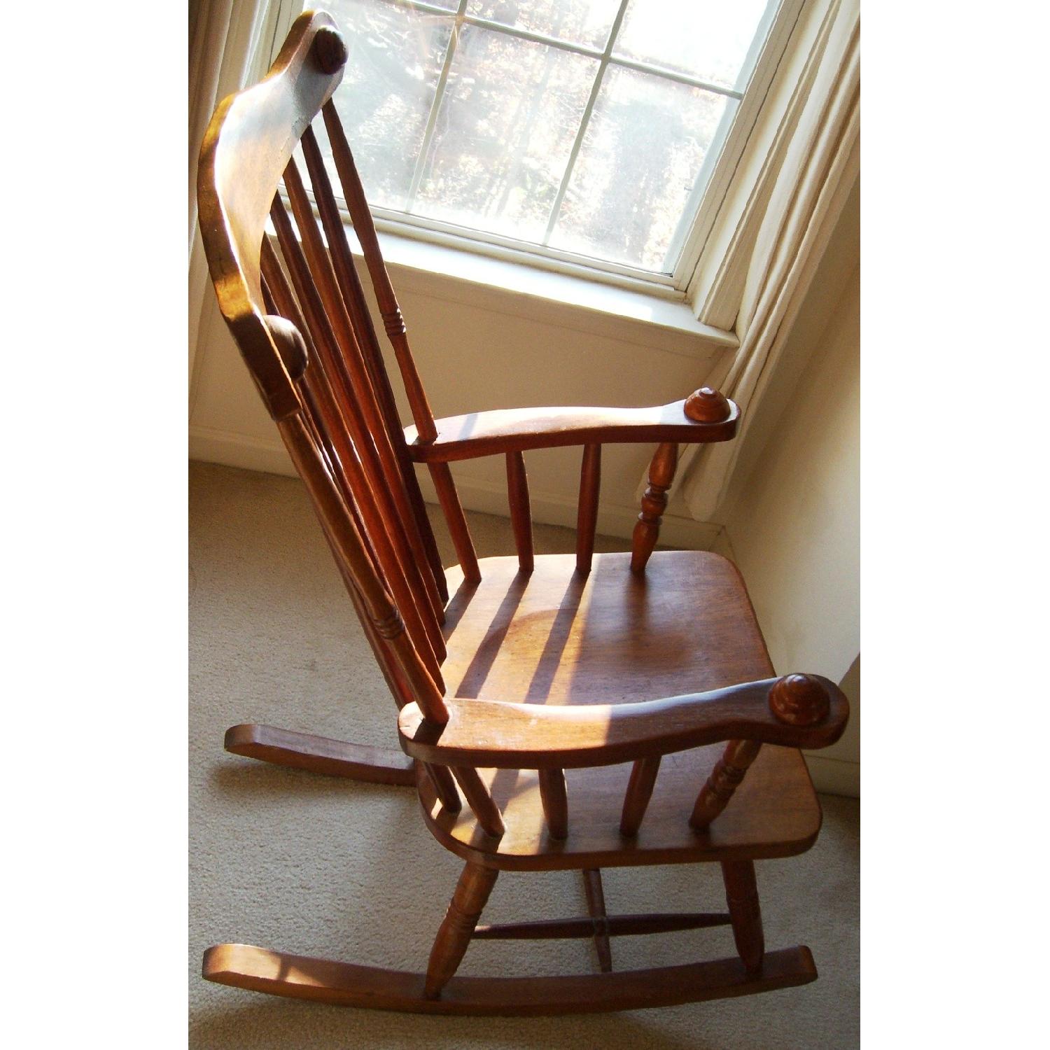 Vintage Classic Wood Rocking Chair - image-4