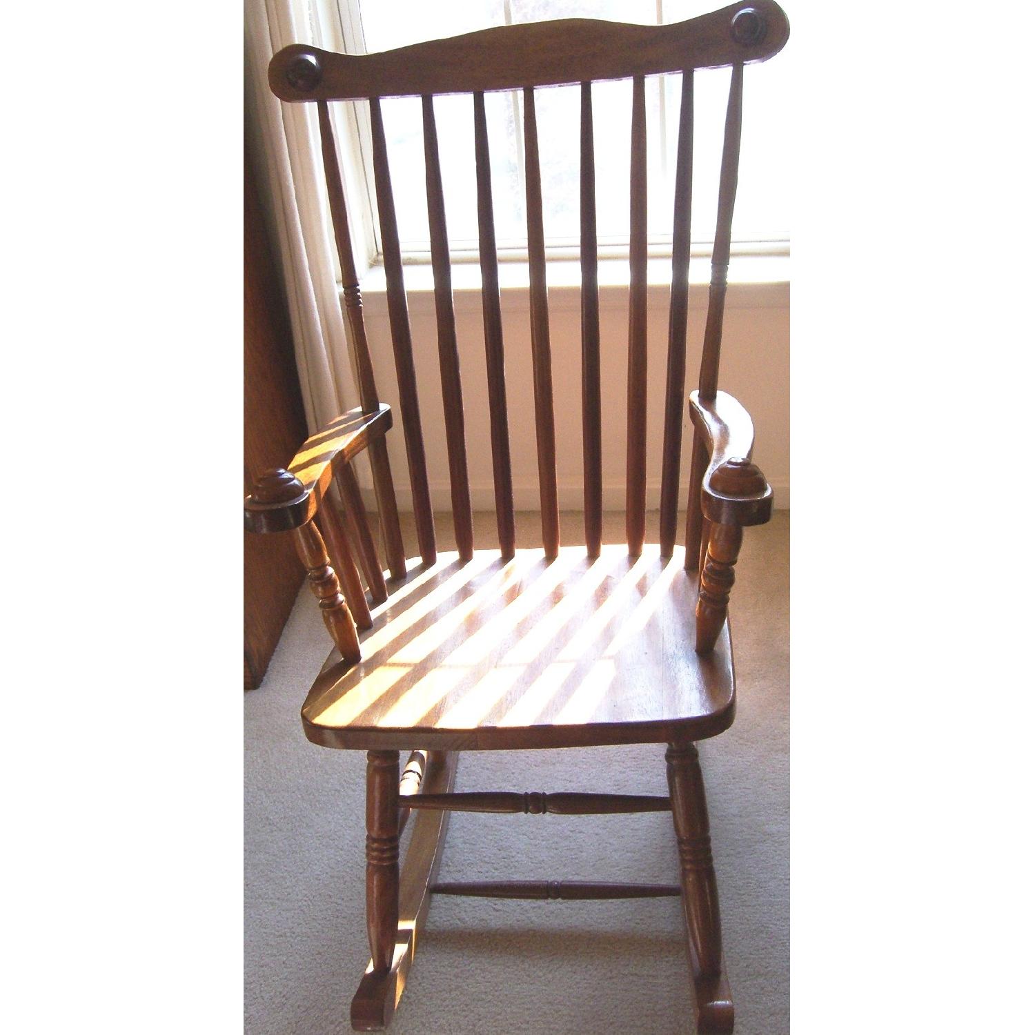 Vintage Classic Wood Rocking Chair - image-5