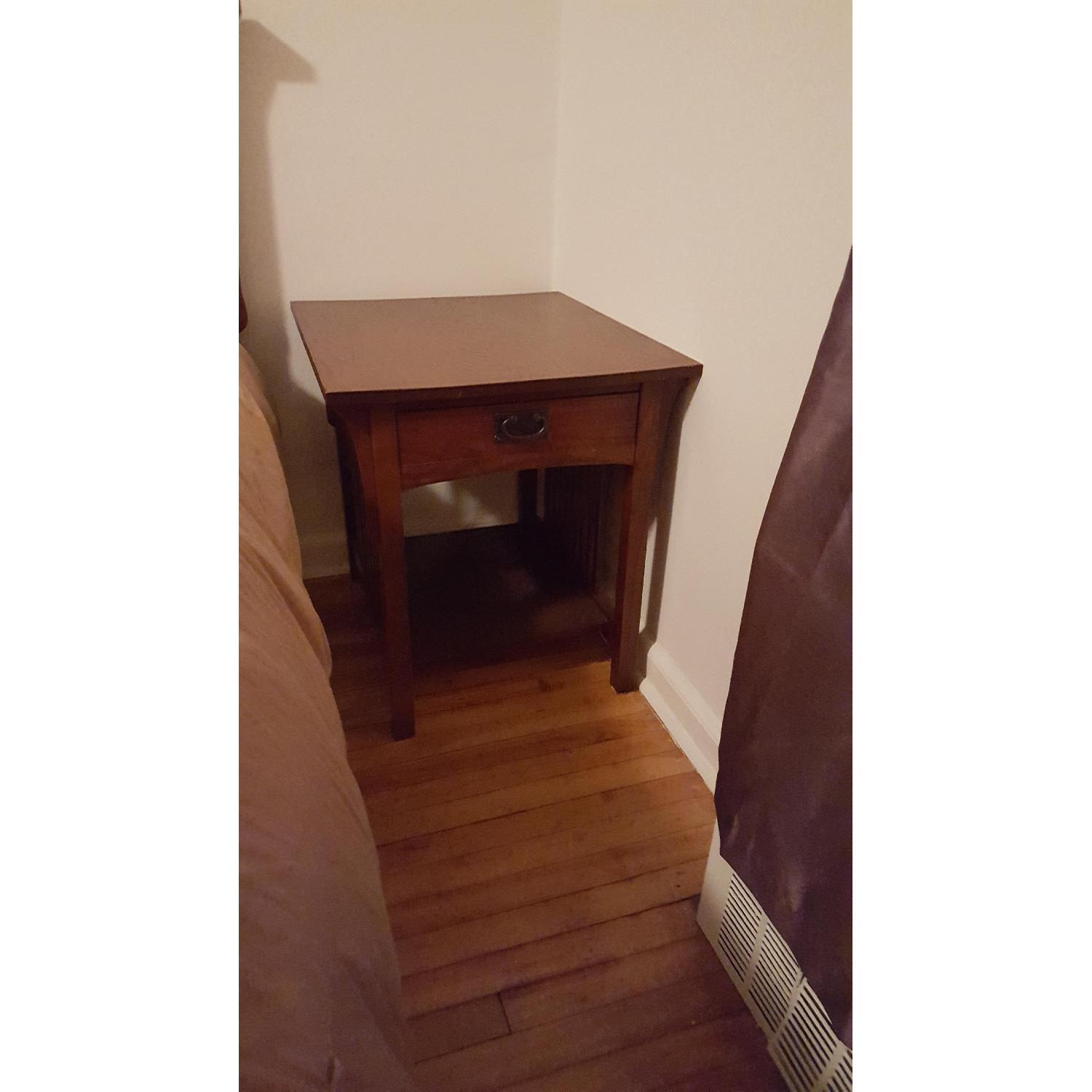 Mission Style Bedside Table - image-1