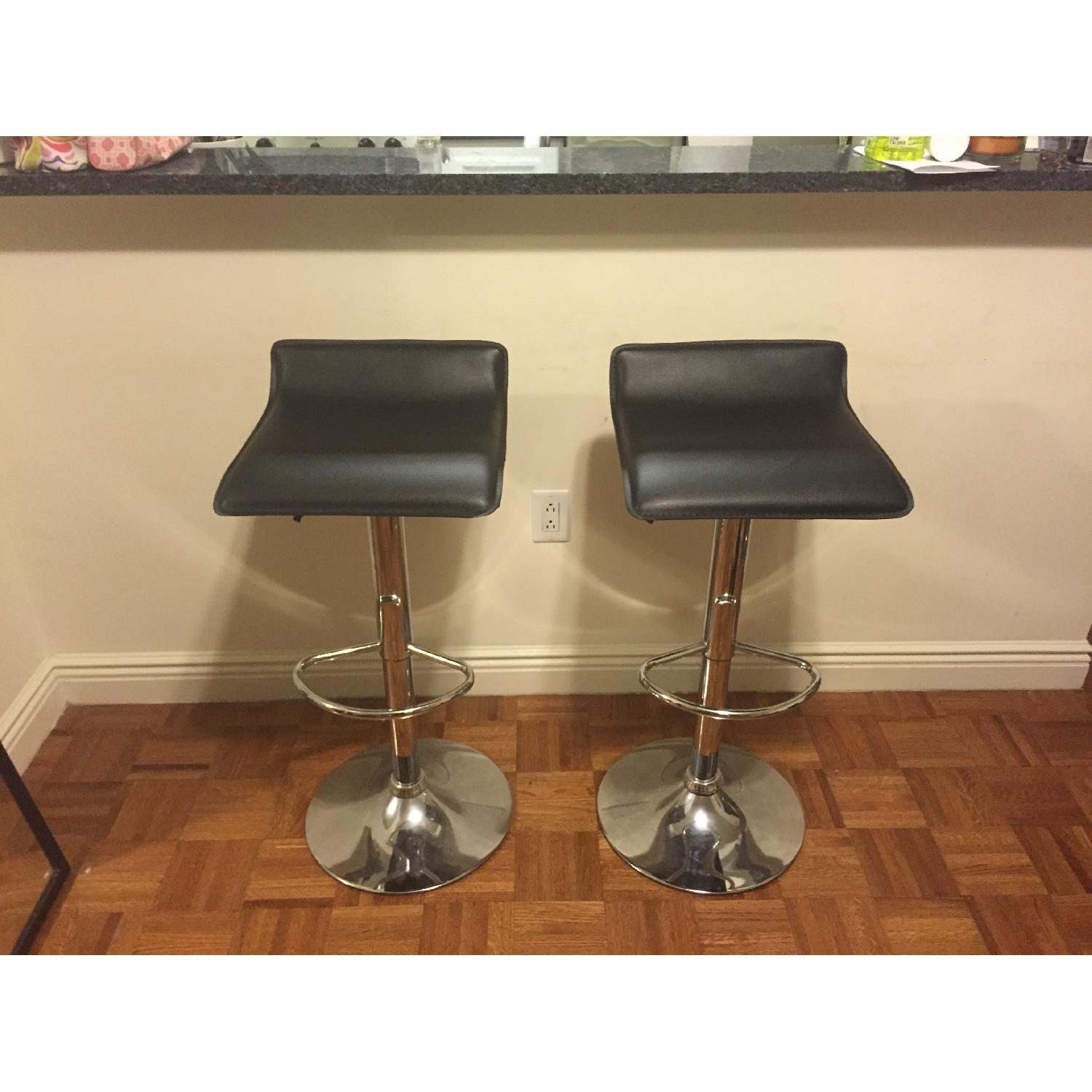 Height Adjustable Bar Stools - Pair - image-3