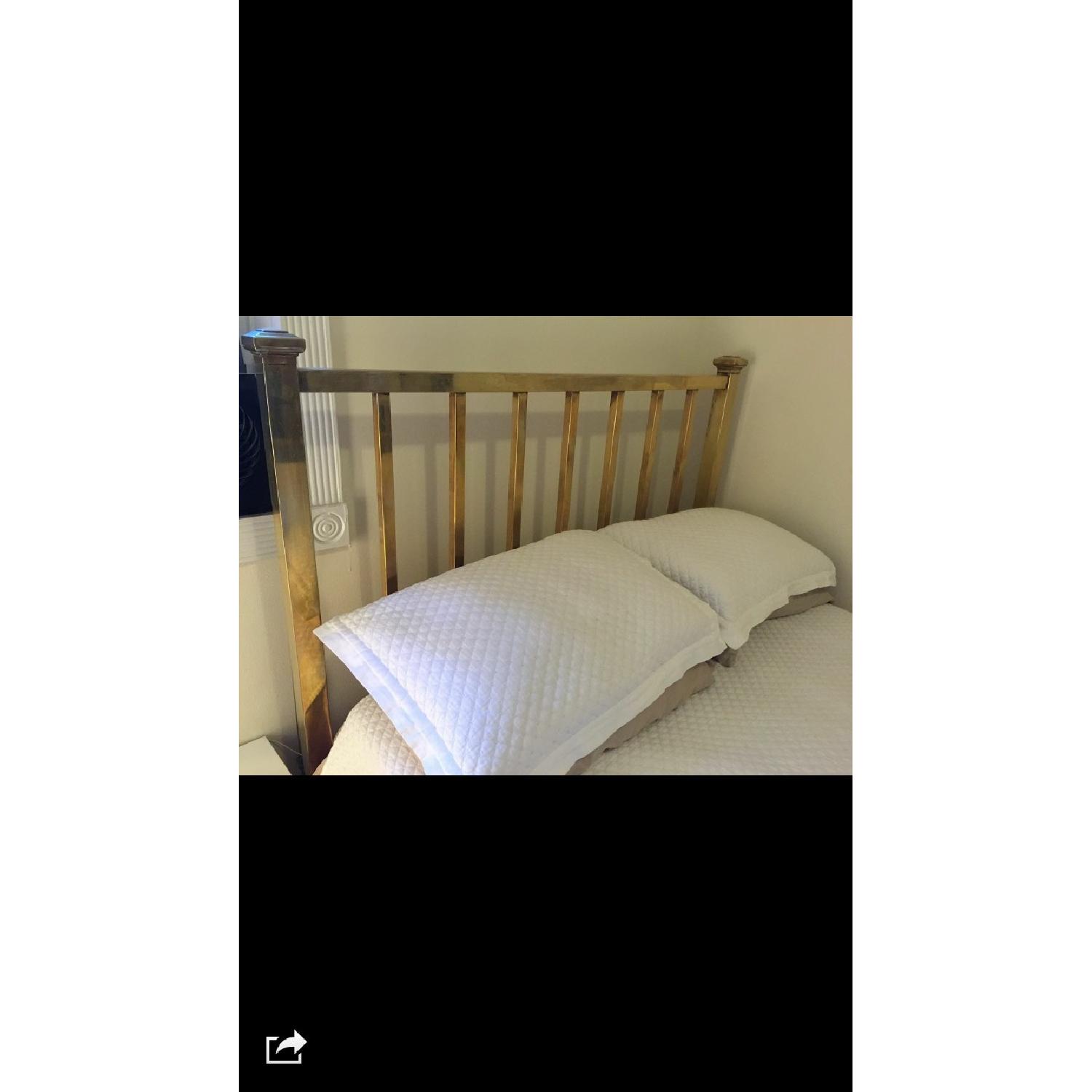 Full Size Antique Style Solid Brass Bed - image-3