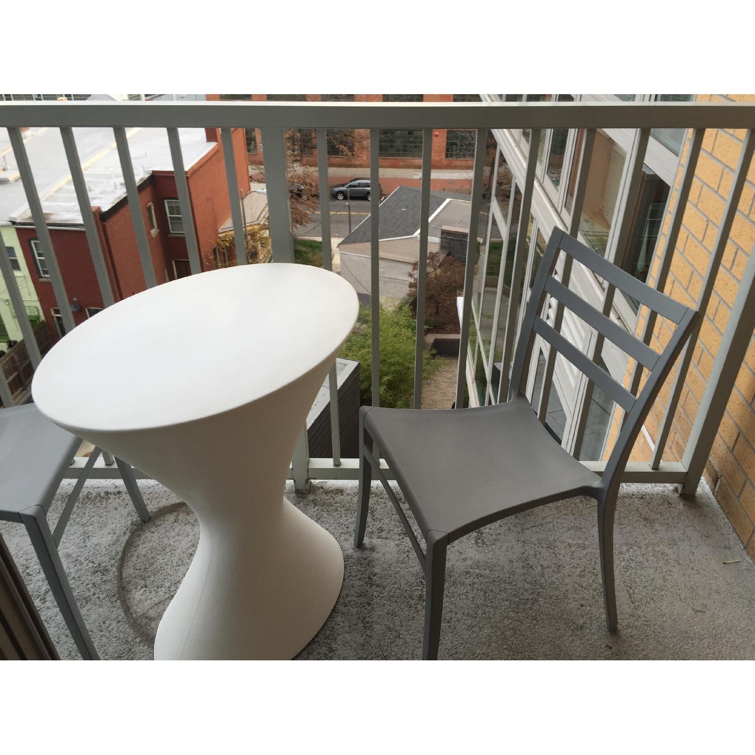 Room & Board Outdoor Patio Table w/ 2 Chairs - image-2