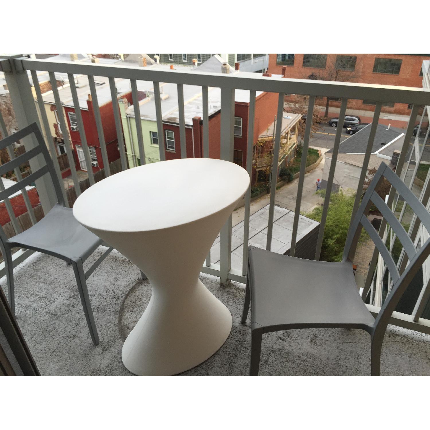 Room & Board Outdoor Patio Table w/ 2 Chairs - image-3