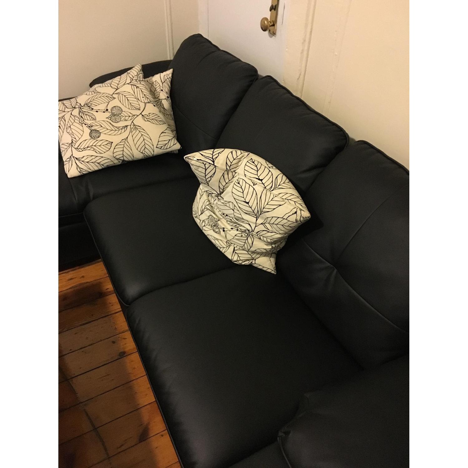 Ikea Black Sectional Sofa - image-2