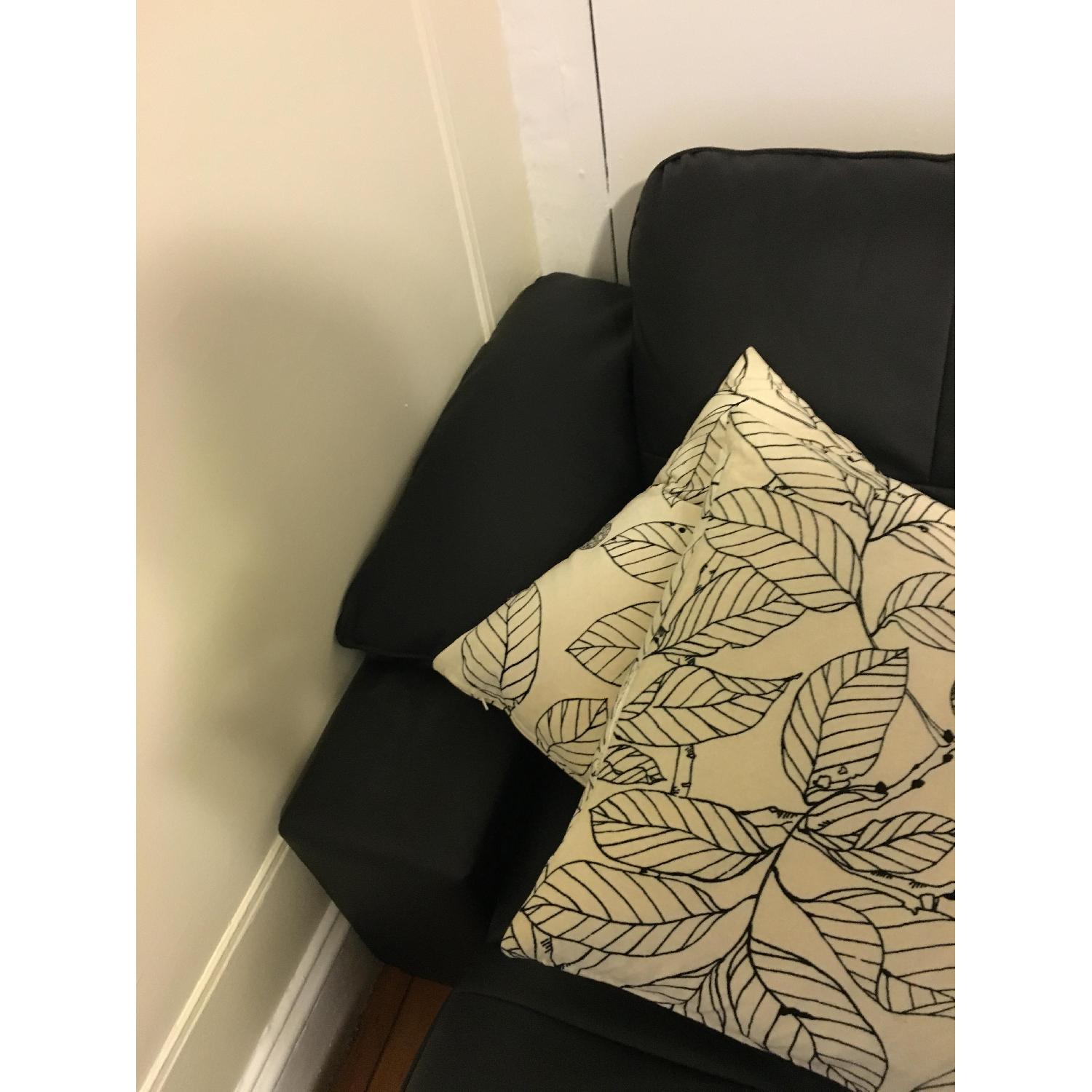 Ikea Black Sectional Sofa - image-4