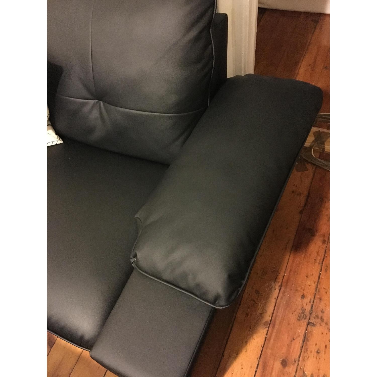 Ikea Black Sectional Sofa - image-5