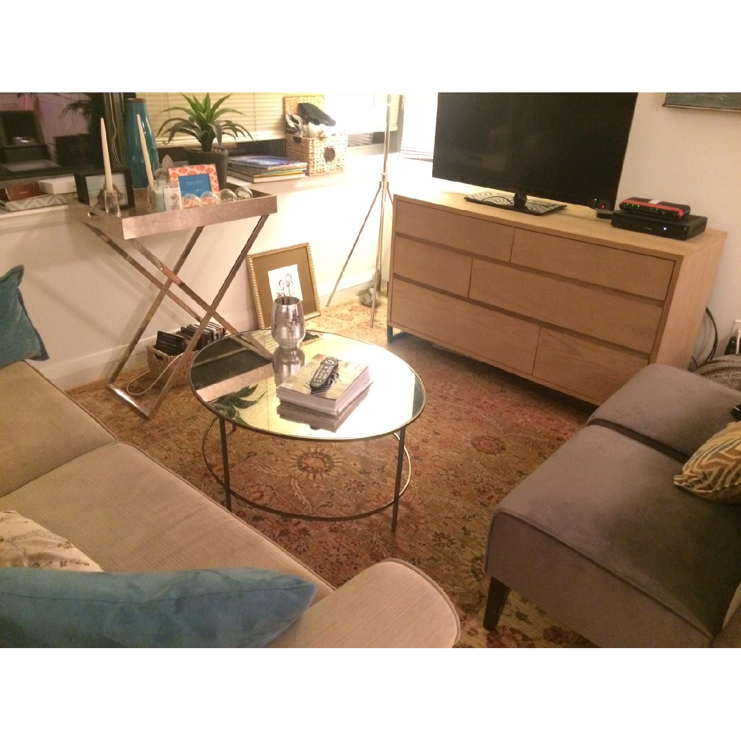 West Elm Foxed Mirror Coffee Table - image-3