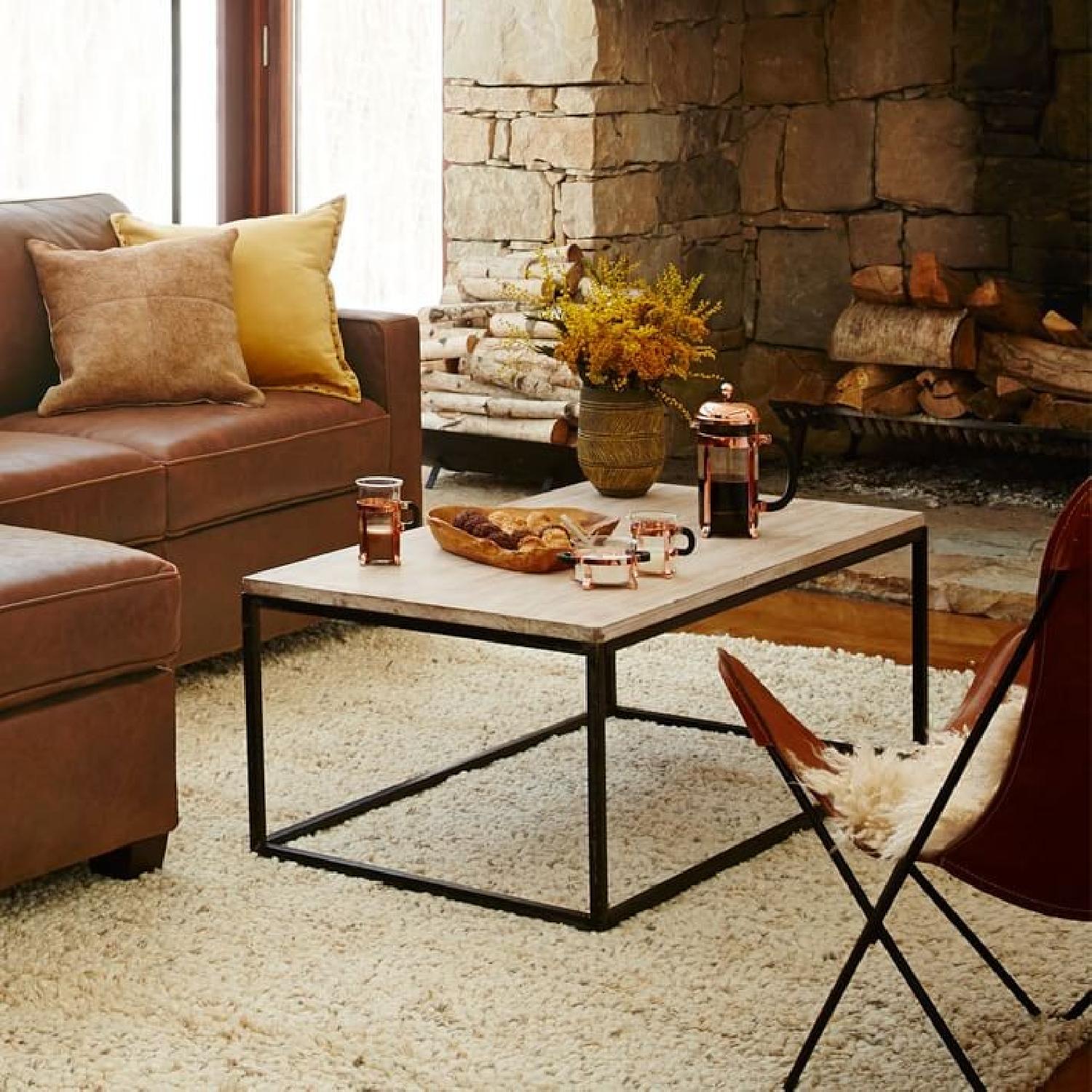 West Elm Box Frame Wood Coffee Table AptDeco