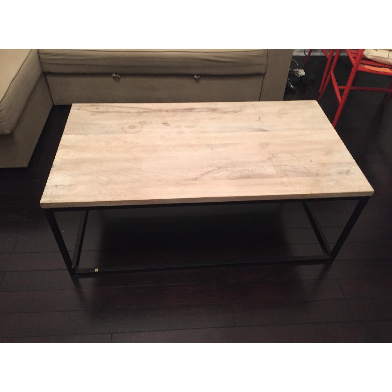 West Elm Box Frame Wood Coffee Table AptDeco