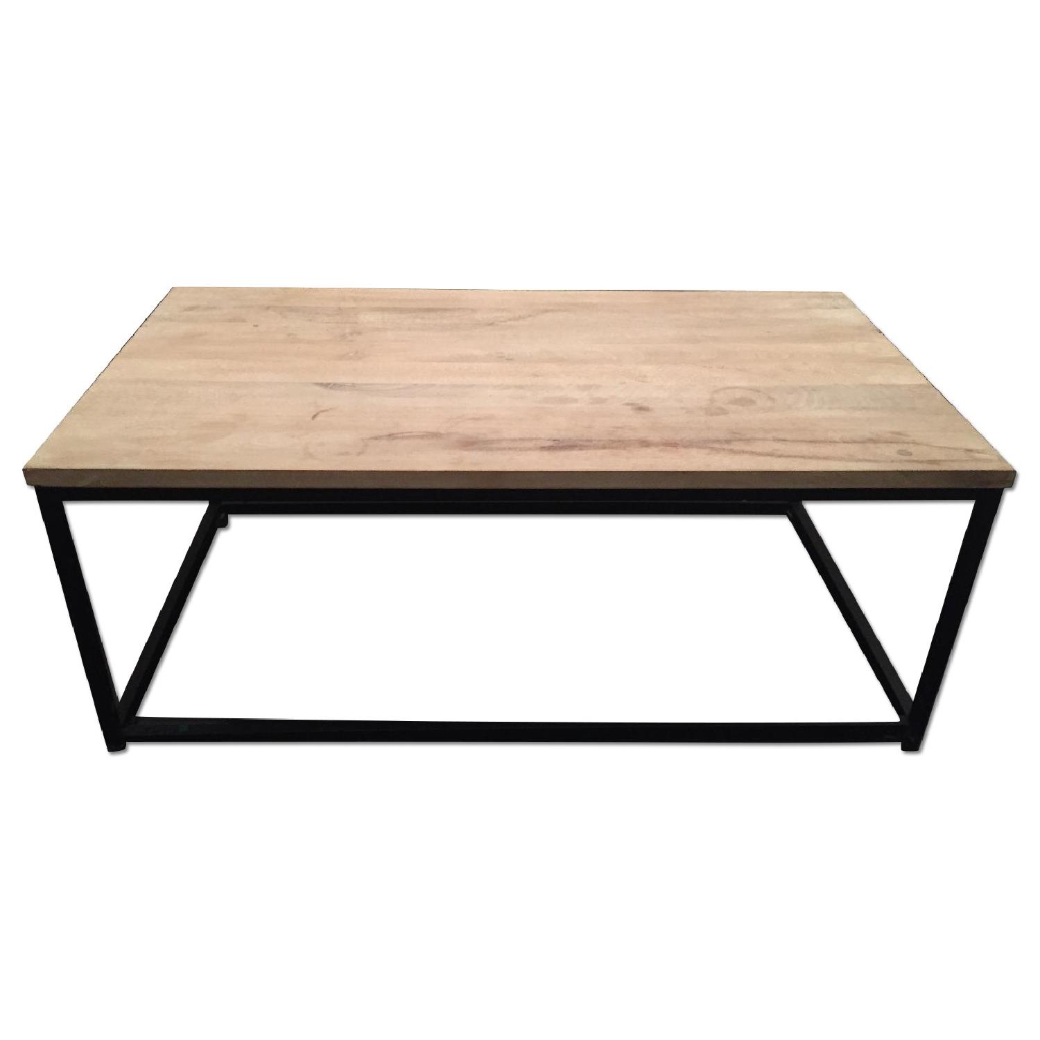 West Elm Box Frame Wood Coffee Table AptDeco
