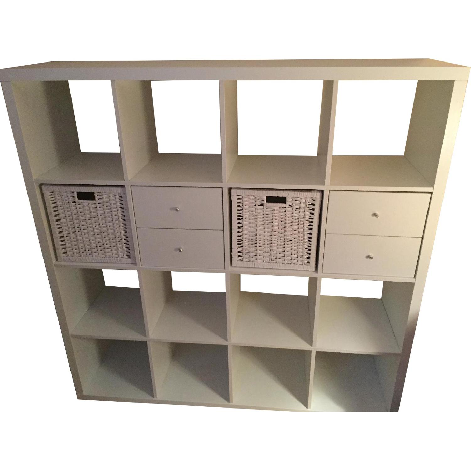 Ikea Kallax Shelving Unit in White - AptDeco