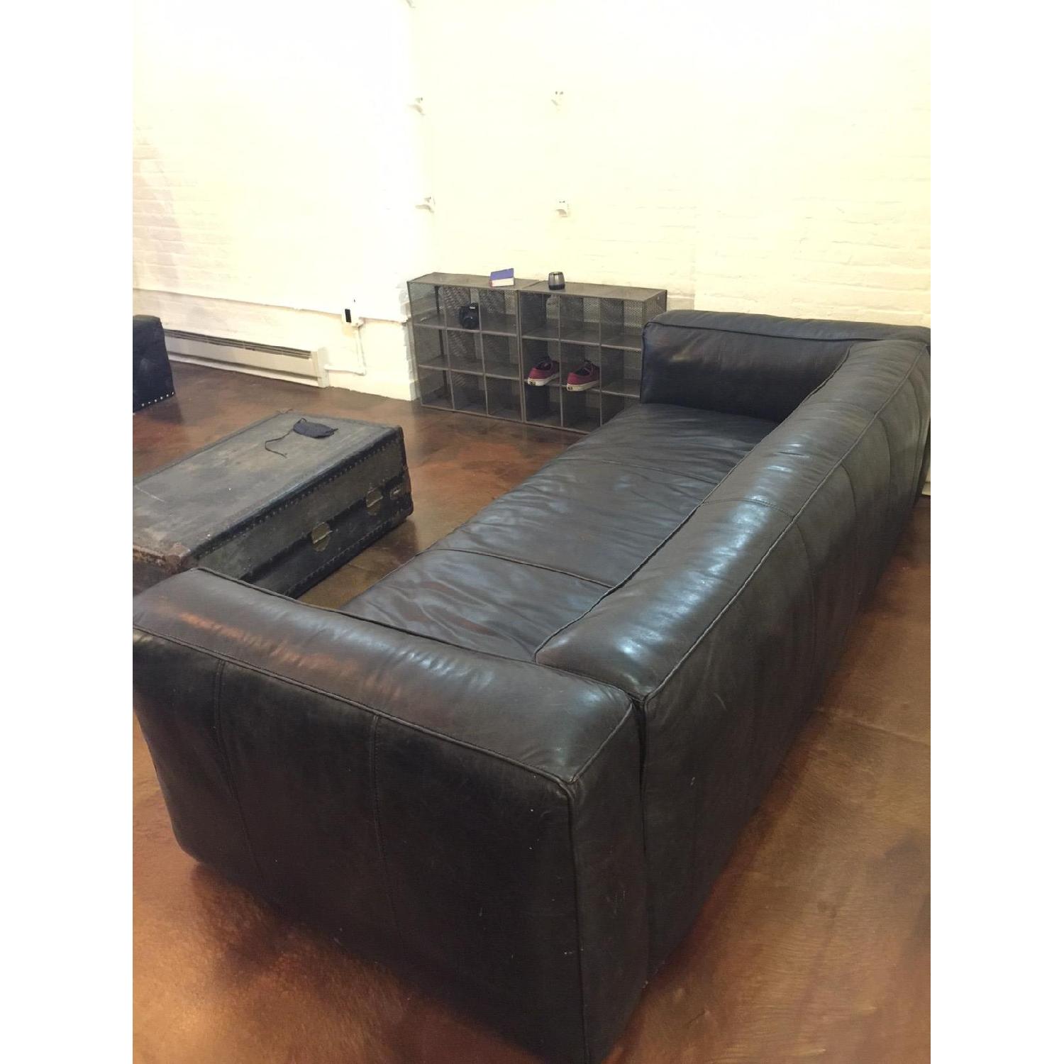 ABC Carpet & Home Timothy Oulton Tribeca 3 Seater Leather Sofa - image-1