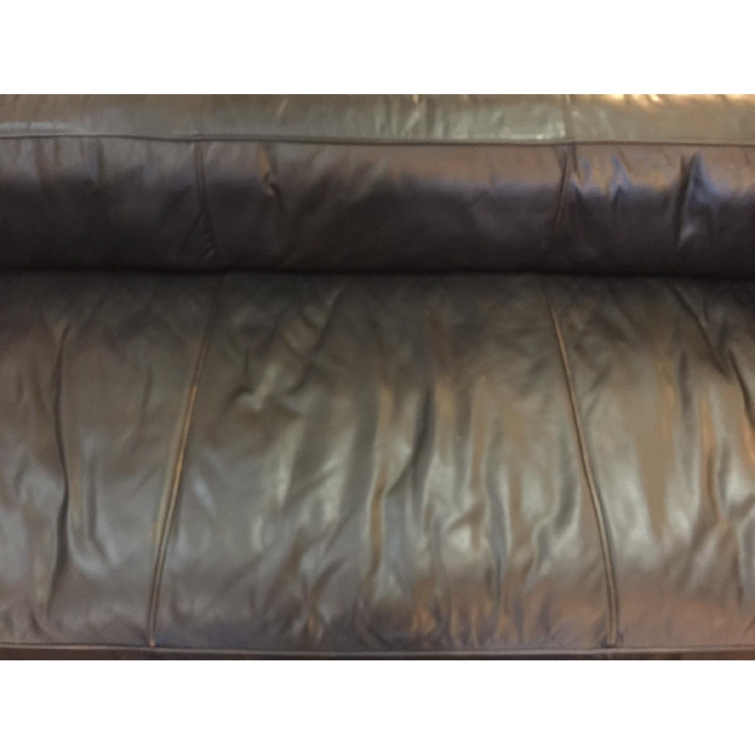 ABC Carpet & Home Timothy Oulton Tribeca 3 Seater Leather Sofa - image-5