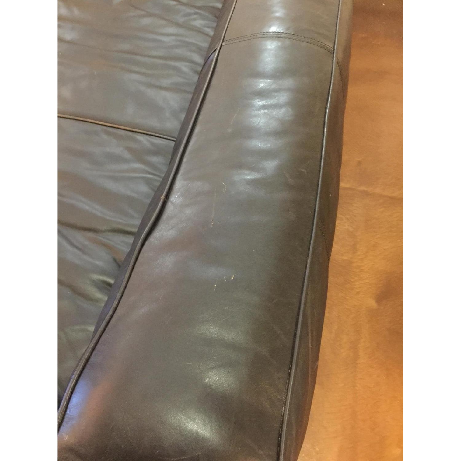 ABC Carpet & Home Timothy Oulton Tribeca 3 Seater Leather Sofa - image-7