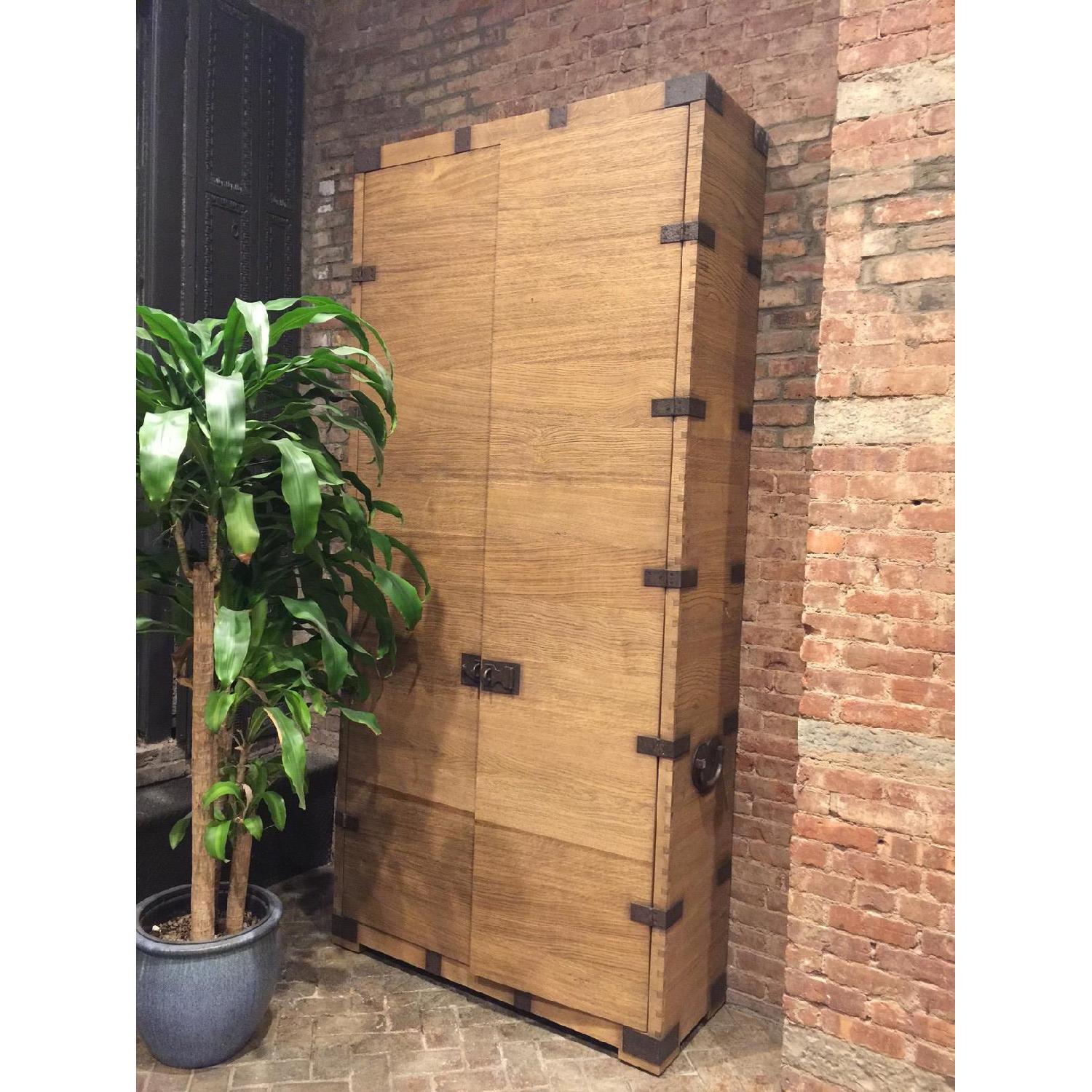 Restoration Hardware Heirloom Silver-Chest Double-Door Cabinet - image-4