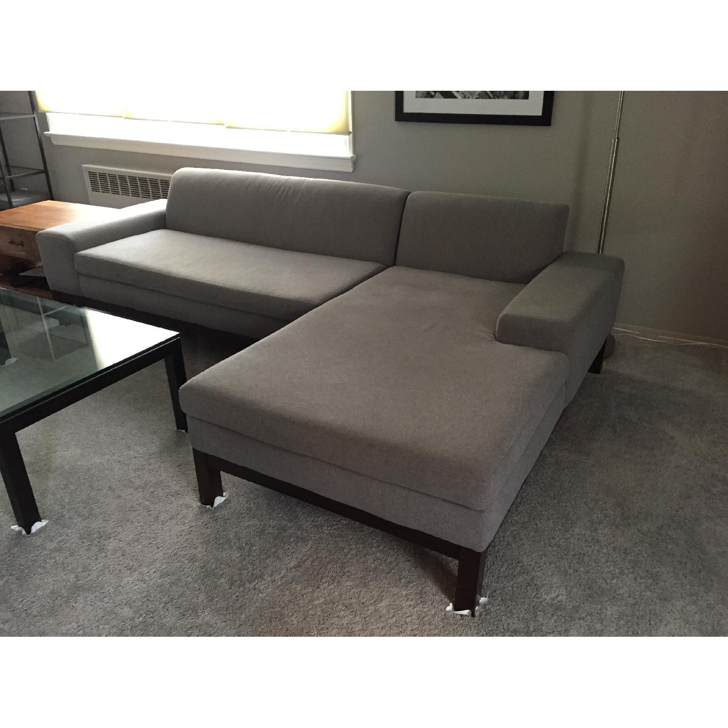 West Elm Lorimer Chaise Sectional Sofa - image-1