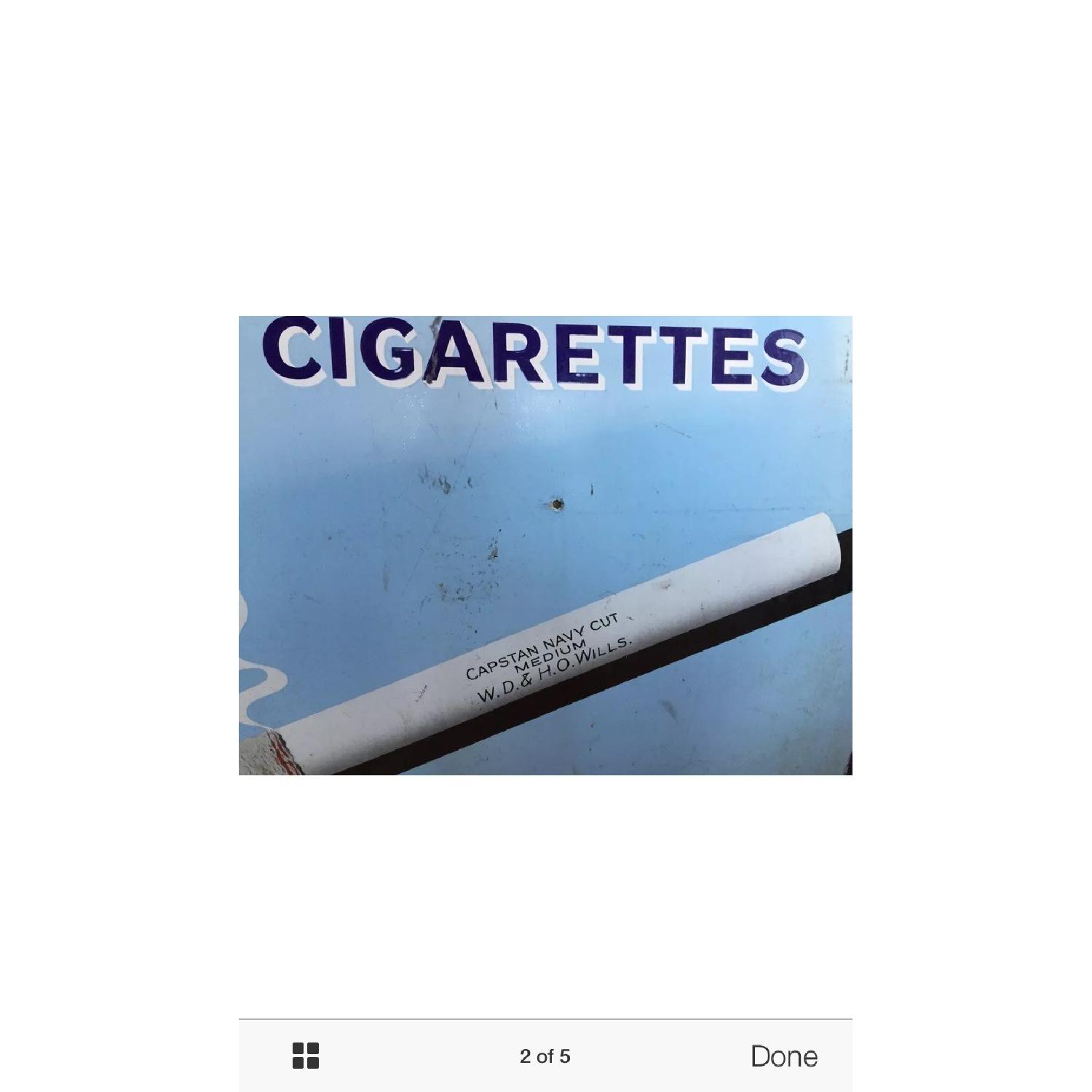 Antique Wills's Capstan Cigarette Sign-Oversized - image-5