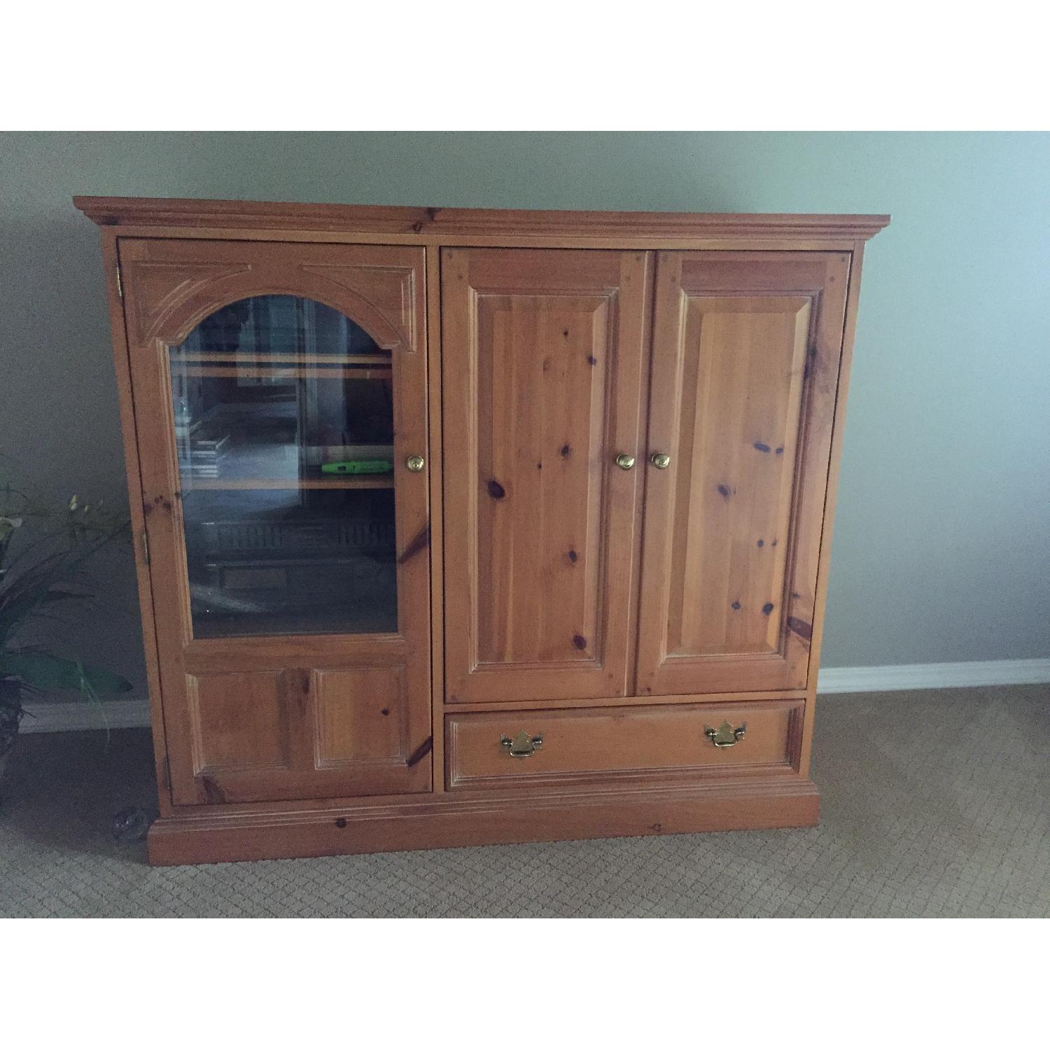 Thomasville Solid Pine Armoire/Entertainment Center - image-1
