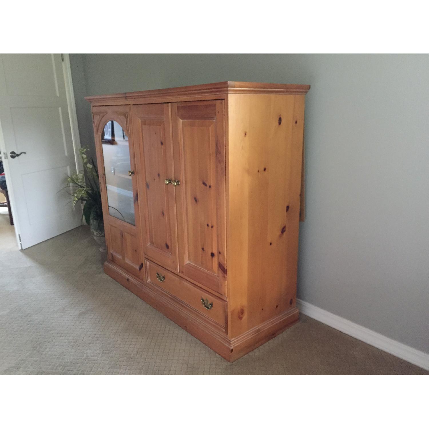 Thomasville Solid Pine Armoire/Entertainment Center - image-2