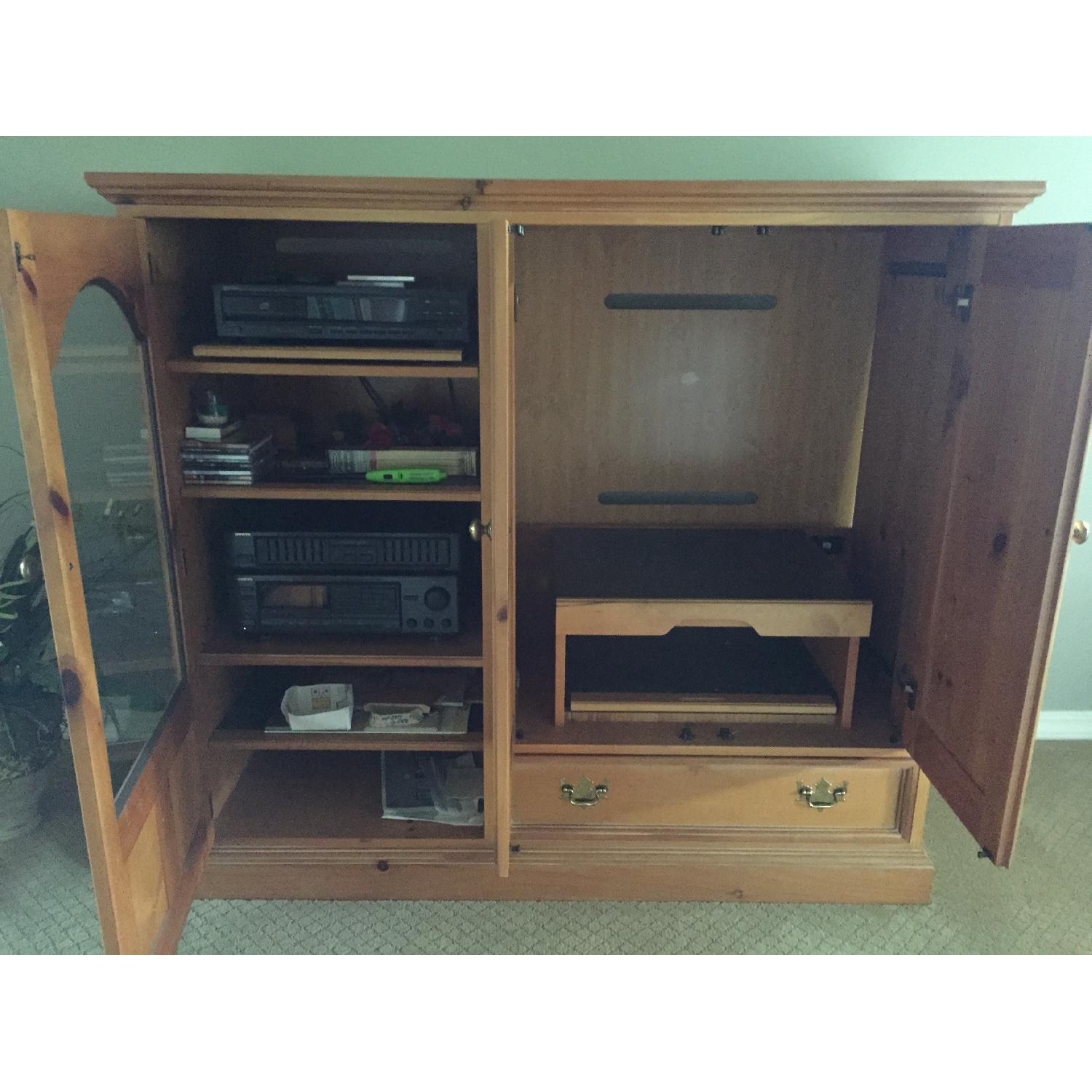 Thomasville Solid Pine Armoire/Entertainment Center - image-3