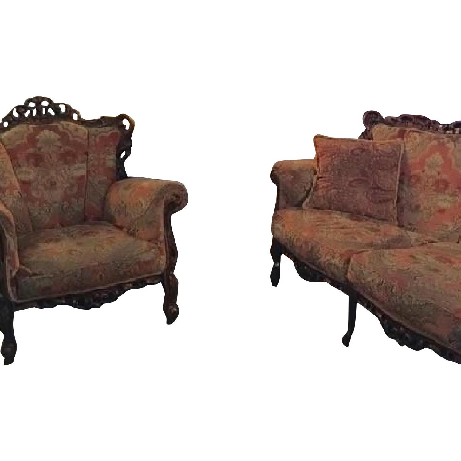 Spregnesi ItalianMade Louis XIV Style Sofa + Chair AptDeco