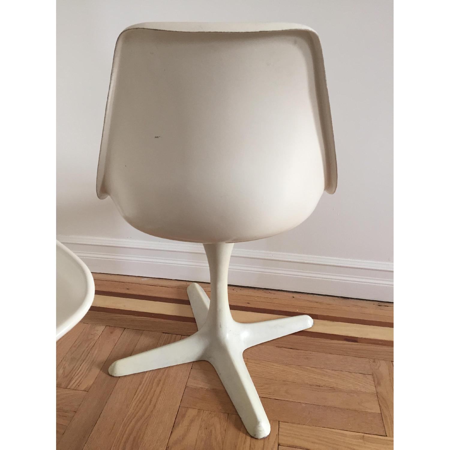 Arkana Mid-Century Eames-Style White Fiberglass Chairs - Set of 4 - image-4