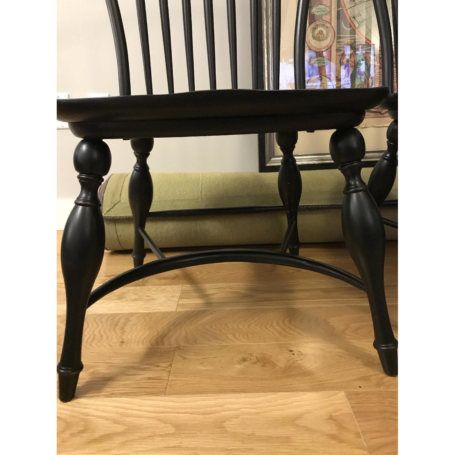 Modern Solid Wood Black Windsor Dining Chair - image-3