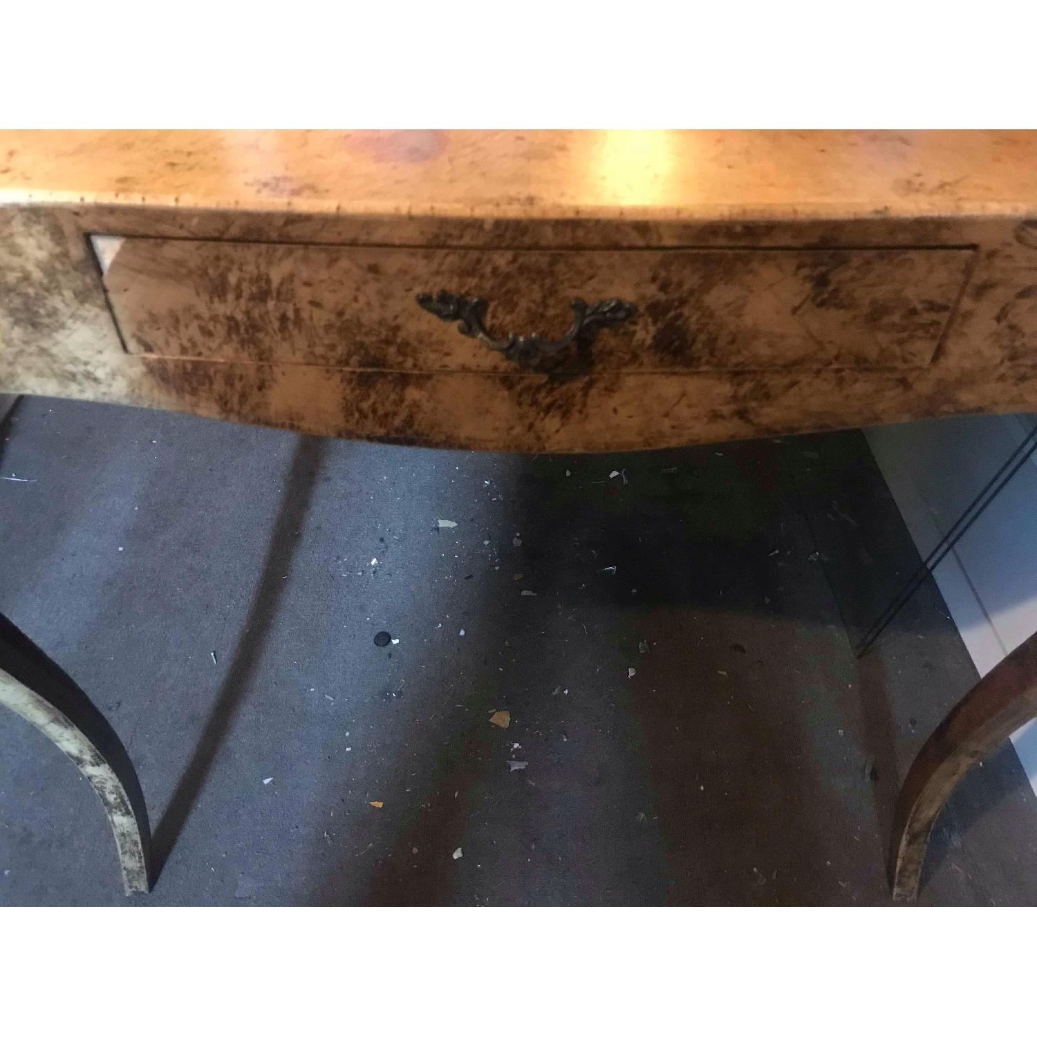 Vintage Chess & Checkers Game Table w/ 4 Drink Holders - image-3