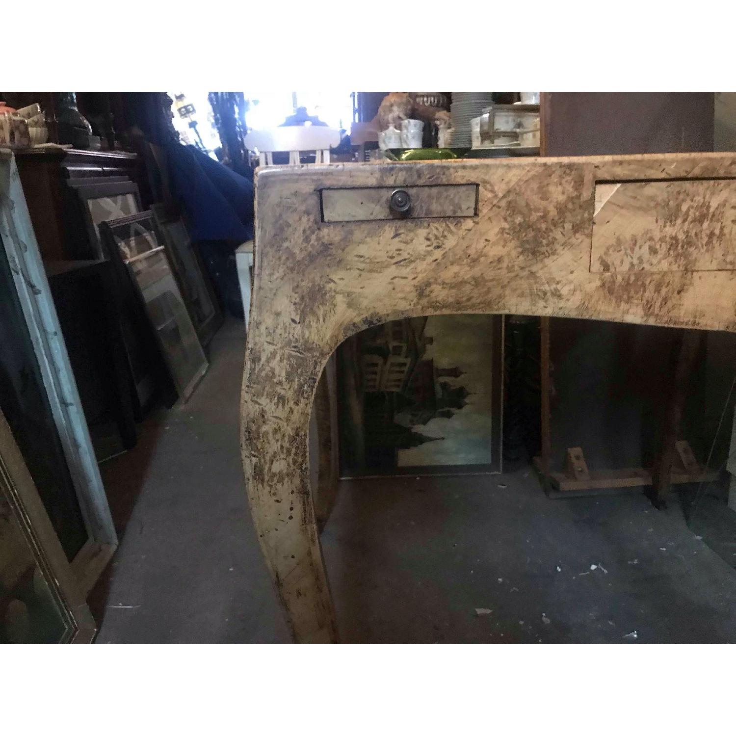 Vintage Chess & Checkers Game Table w/ 4 Drink Holders - image-13