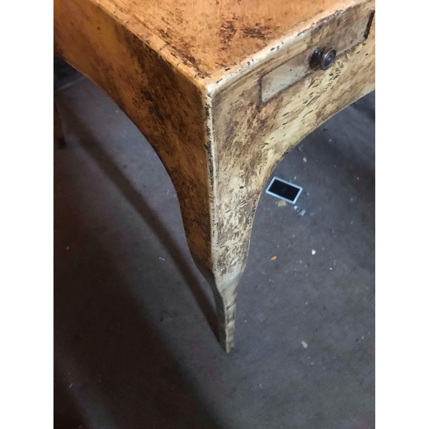 Vintage Chess & Checkers Game Table w/ 4 Drink Holders - image-14