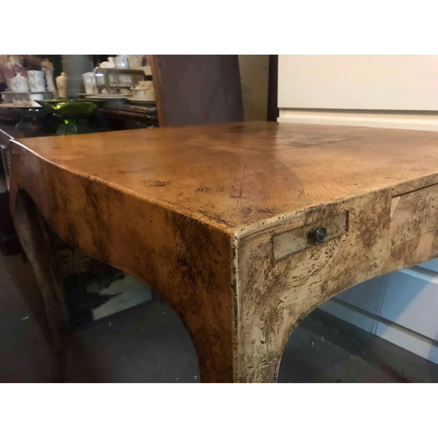 Vintage Chess & Checkers Game Table w/ 4 Drink Holders - image-15