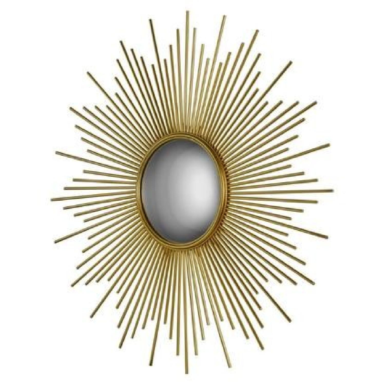 Renwil Nyambi Round Medium Mirror w/ Gold Leaf Finish - image-1