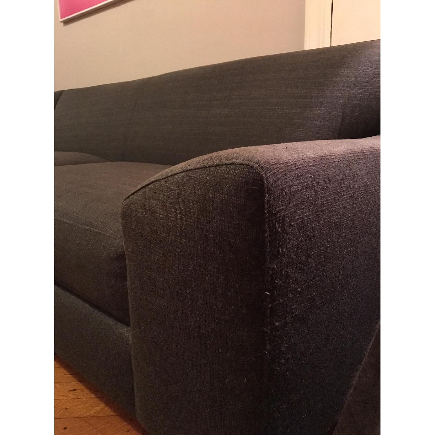Room & Board Luca Gray Sectional Sofa w/ Chaise - image-4