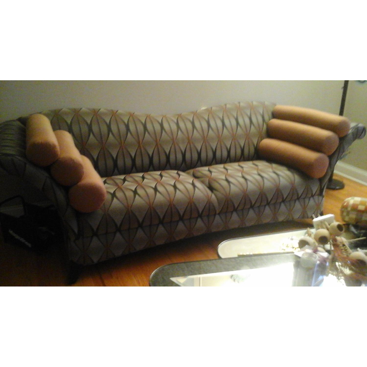 Weiman Robert Allen Custom Fabric Rollarm Sofa - image-1