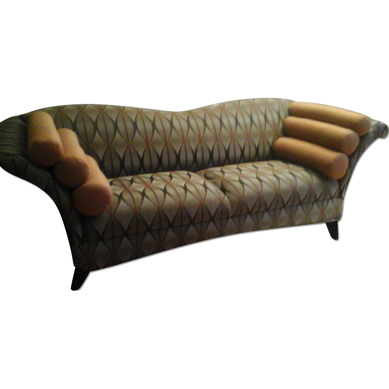 Weiman Robert Allen Custom Fabric Rollarm Sofa - image-0