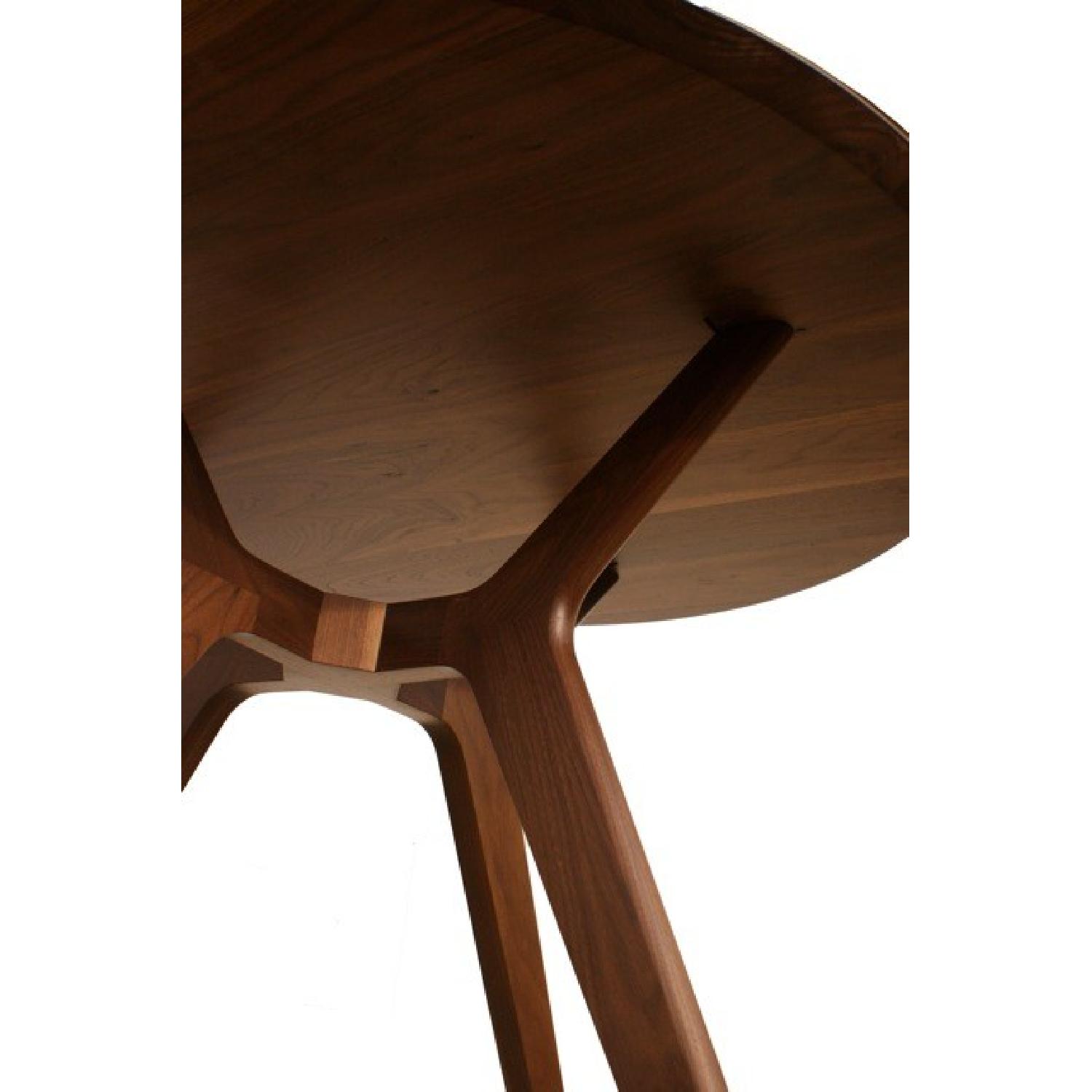 Mid Century Modern Round Walnut Dining Table - image-1