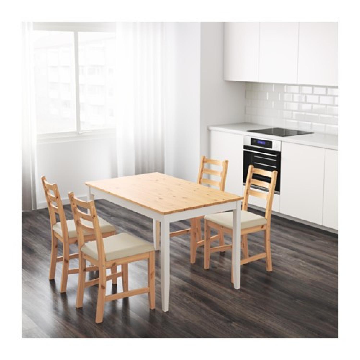 Ikea Lerhamn Table in Light White Stain - image-2