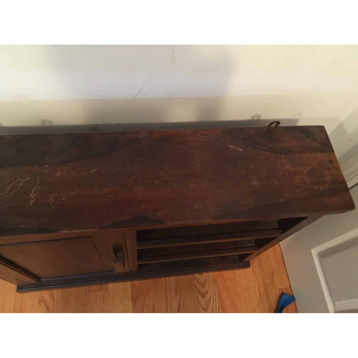 Vintage Wood Storage Cabinet - image-2